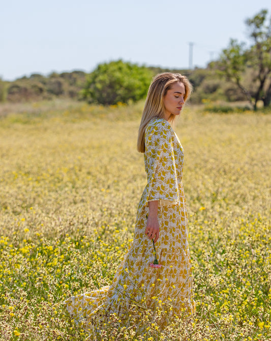 GEORGIA MAXI DRESS GINKGO